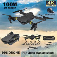 998 Pro Foldable Drone with Dual Camera - Mini Drone for Aerial Photography
