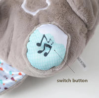 Breathing Plush Bear Otter Doll Newborn Soothing Sleep Playmate Children's