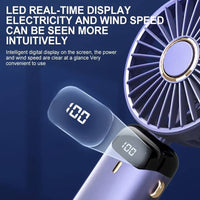 Mini Fan 3000mAh USB Handheld Fan Mini Portable Student Small Digital