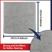 5pcs Kitchen Towel, Ultra-fine Fiber Light Gray Cleaning Cloth Set