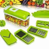 12 in 1 Genius Nicer Dicer Plus - Multi-Chopper, Cutter & Slicer + Bonus Peeler
