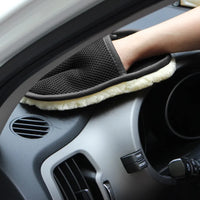 Luxurious 15*23cm Microfiber Car Wash Mitt - Gentle, Efficient Wool-Like