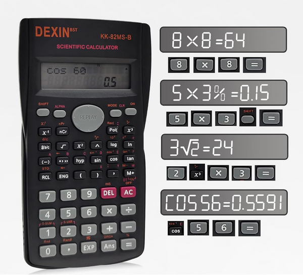 Advanced Scientific Calculator with 240 Functions Portable Math &