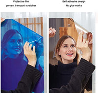 Decorative Self-Adhesive Cuttable Wall Mirror Sticker Waterproof Silver
