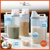 Dry Cereal Container Dispenser Food Storage Containers with Airtight Design