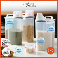 Dry Cereal Container Dispenser Food Storage Containers with Airtight Design