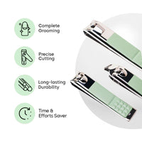 16 Pcs Stainless Steel Portable Nail Clipper Set Professional Pedicure Kit