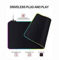 Large Gaming Mouse Pad Light Modes Touch Control Extended Soft Computer