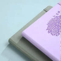 Elastic Strap Journal Notebook Office Work Planner Faux Leather Solid Color