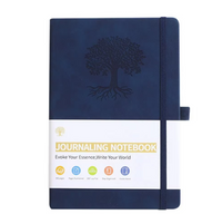 Elastic Strap Journal Notebook Office Work Planner Faux Leather Solid Color
