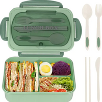 Student Lunch Box Bento Box for Adult, 1000ml Lunch Containers for Adults