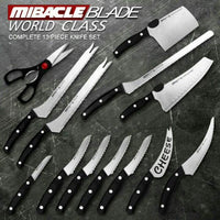 Miracle Blade World Class 13pcs Kitchen Knife Cooking Steel Set