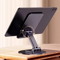 Universal Phone Stand on Desk 360 Rotating Multi-Angle Non-Slip Metal Base