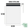 White Shipping Bag Recycled Poly Mailer Flyers Upto 500 Bags [45cm X 52cm +