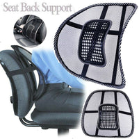 Car Back Support with Beaded Mesh Lumbar Support Cushion for Car Seat or