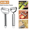 4 in 1 Stainless Steel Multi-function Peeler Slicer Vegetable Fruit Potato