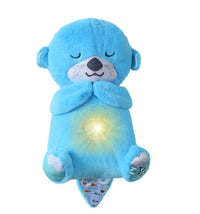 Breathing Plush Bear Otter Doll Newborn Soothing Sleep Playmate Children's
