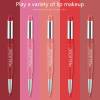 Miss Rose 2 in 1 Lipstick and Lip Liner Pink Nude & Red High Pigment Collection