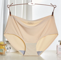 Set of 3 Seamless Mid-Rise Ice Triangle Panties with No Visible Lines.