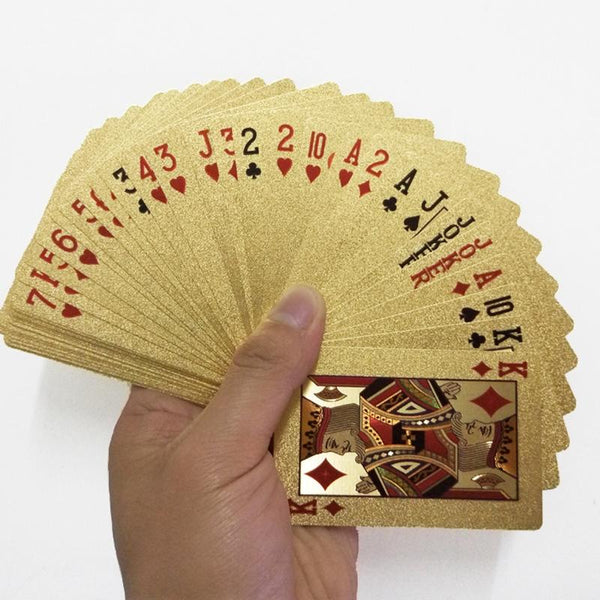Gold Foil Plastic Waterproof Playing Cards