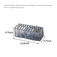 11 Compartment Home Collapsible Underwear Storage Box Nylon Organizing
