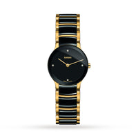 Rado Centrix 23mm Watch Girls Woman Ladies Fashion Black Silver Gold Watch