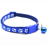 Cute Paw Design Cat Collar with Bell and Cat Belt - Adorable Accessory for