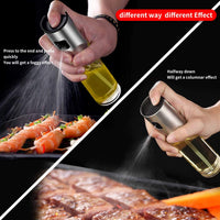 100ml Kitchen Stainless Steel Olive Oil Sprayer Bottle Pump Oil Pot
