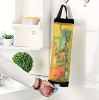 1pc Foldable Breathable Mesh Hanging Storage Dispenser - Convenient Plastic