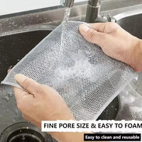 5pcs Non-Scratch Wire Dishcloth, Multipurpose Wire Dishwashing Rags for Wet