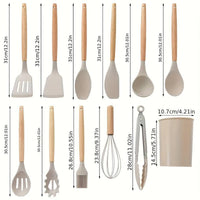 Silicone Kitchenware Spoon Set Non-Stick Cookware Utensils Set Spatula