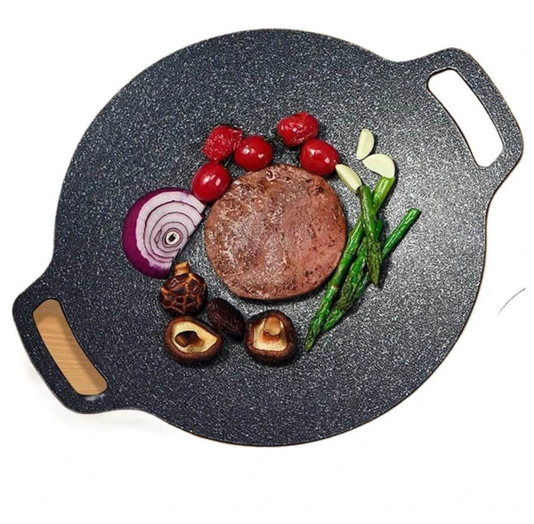 28cm Non-Stick Korean BBQ Grill Pan – Camping & Outdoor