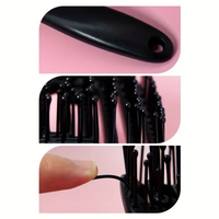 Square Hollow Comb Hair Scalp Massage Hair Brush Anti-static Wet Dry Curly