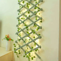 1pc of Artificial Ivy Vine with LED String Lights, Green Leaf Garland