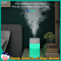 260ml Ultrasonic Humidifier with Aroma Diffuser & Night Light
