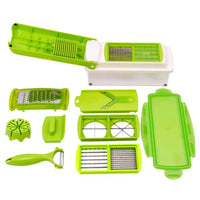 12 in 1 Genius Nicer Dicer Plus - Multi-Chopper, Cutter & Slicer + Bonus Peeler