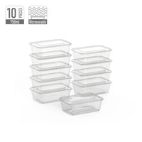 Rectangular Microwave Safe Plastic Food Container 750ml