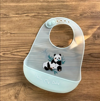 Durable Silicone Bib for Babies Cute Unisex Designs, Lightweight with Secure