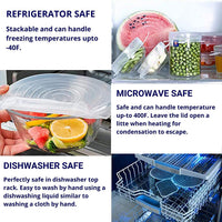 6 Pcs Per Set Silicone Lids Food Cover Food Cover Reusable Food Storage Lids