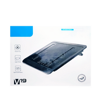 V19 Cooling Pad Portable Slim USB Powered External for Laptops