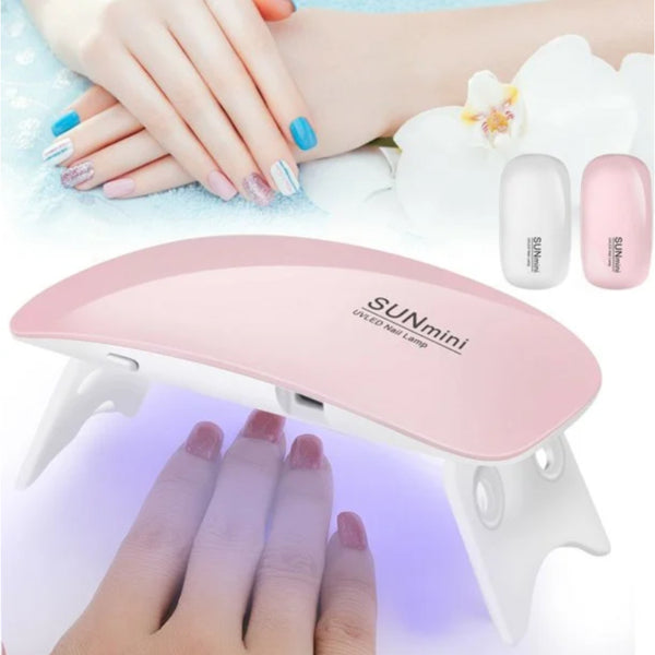 6w Mini Nail Dryer Machine Portable 6 LED UV Manicure Lamp Home Use Nail