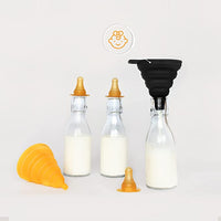 Heat Resistant Folding Silicone Funnel Foldable Funnel Silicone Collapsible
