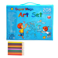 208pcs/168pcs Kids Painting Drawing Art Set with Crayons Oil Pastels