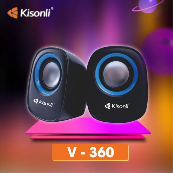 Ultra Loud Subwoofer Kisonli V360 Multimedia USB Speaker for PC & Laptop