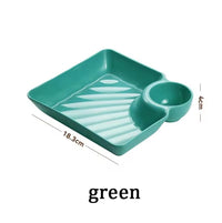 4pcs Plastic Serving Platter Set, Potato Chip Plate, Sturdy Snack Plate