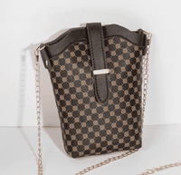 Spring Summer Female Plaid Polka Dot Embroidery Line Hand Bags Designer Lady