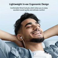 Hifi Wired In-Ear Headphones with Volume Control, USB Type C & 3.5mm