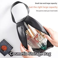 3pcs Portable Travel Wash Bag Female Transparent Waterproof Makeup Storage