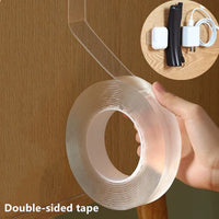 3m & 1m Nano Magic Tape Double Sided Strong Reusable Washable Strong Self