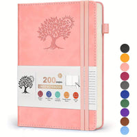 Elastic Strap Journal Notebook Office Work Planner Faux Leather Solid Color